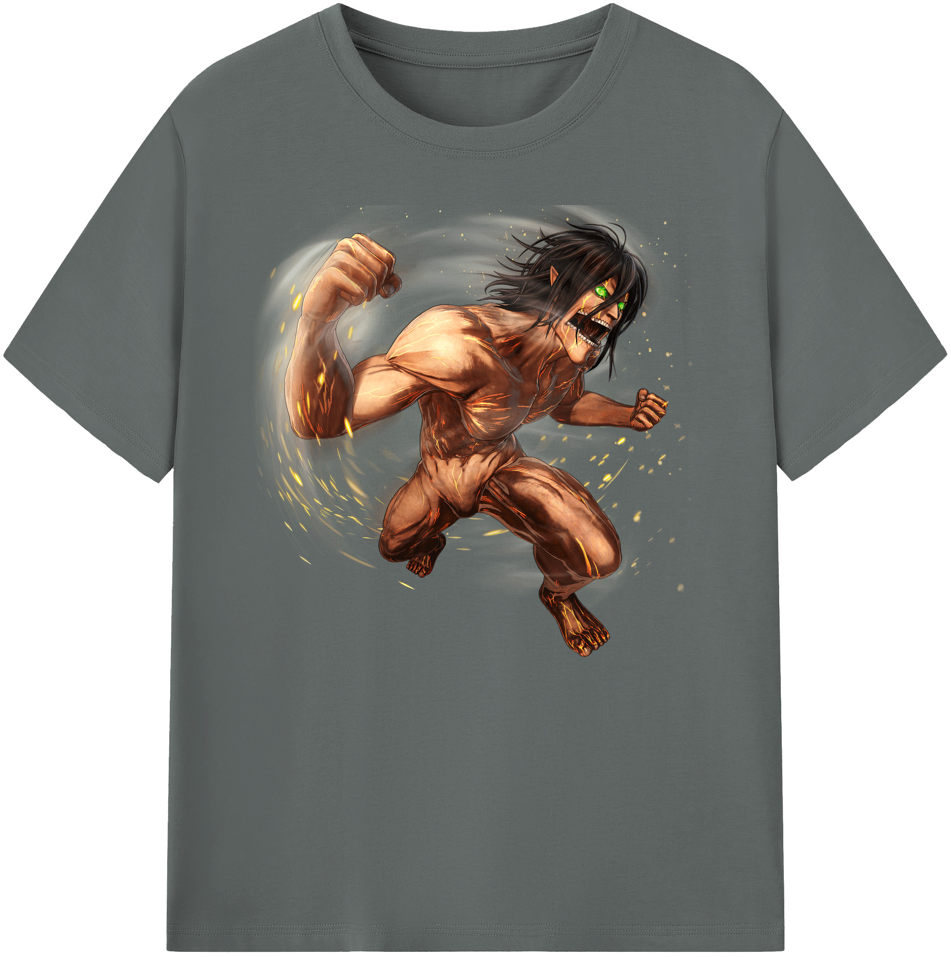 （画像用） 進撃の巨人 Attack on Titan 綿100％ メンズ半袖Tシャツ｜肌触りやわらか＆通気性